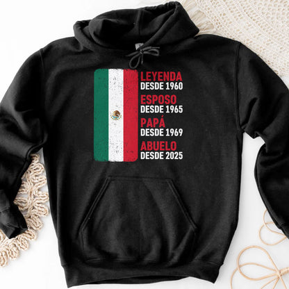 Legend Since, Husband Since, Country Flags - Personalized Custom Unisex T-shirt, Hoodie - GRP040_BBAS