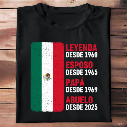 Legend Since, Husband Since, Country Flags - Personalized Custom Unisex T-shirt, Hoodie - GRP040_BBAS