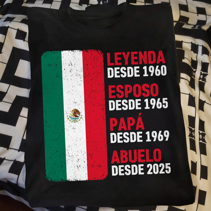 Legend Since, Husband Since, Country Flags - Personalized Custom Unisex T-shirt, Hoodie - GRP040_BBAS