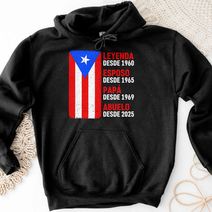 Legend Since, Husband Since, Country Flags - Personalized Custom Unisex T-shirt, Hoodie - GRP040_BBAS