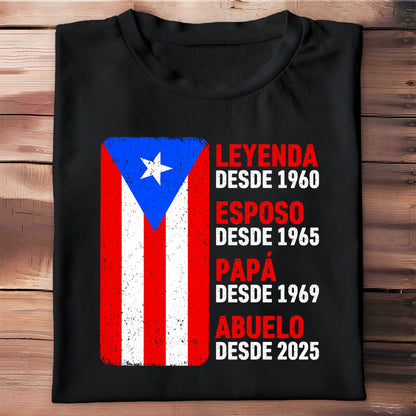 Legend Since, Husband Since, Country Flags - Personalized Custom Unisex T-shirt, Hoodie - GRP040_BBAS