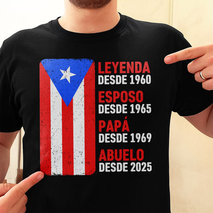 Legend Since, Husband Since, Country Flags - Personalized Custom Unisex T-shirt, Hoodie - GRP040_BBAS