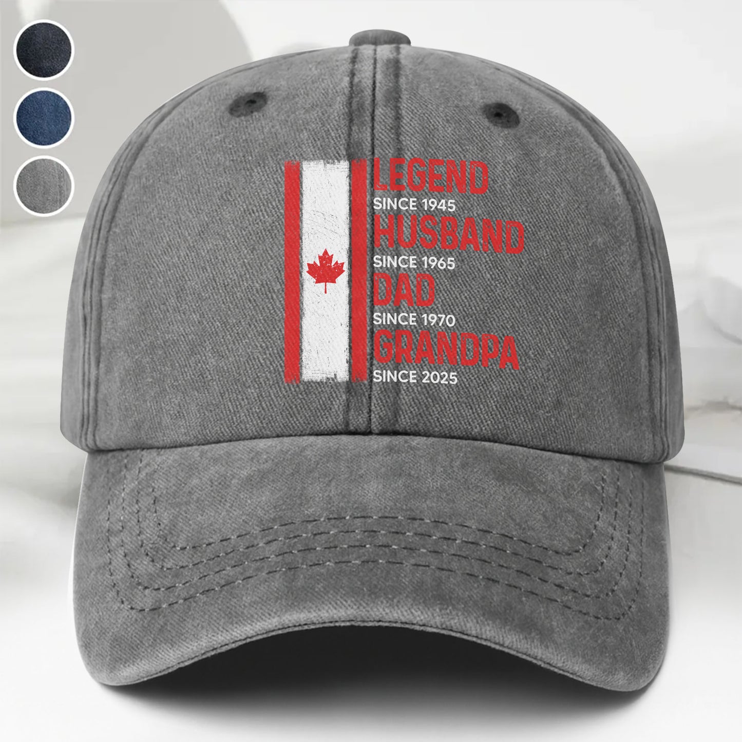 Legend Since Husband Dad Grandpa With Canadian Flag