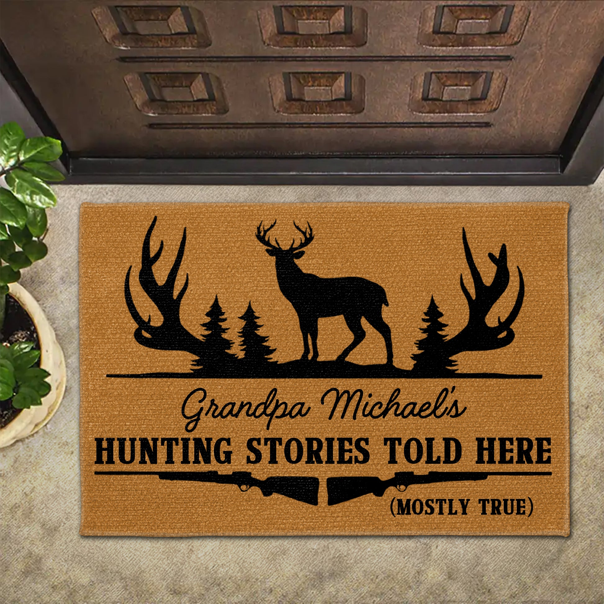 Hunting Stories Told Here With Deer And Trees