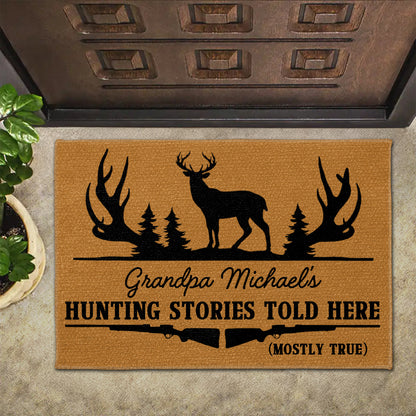 Hunting Stories Told Here With Deer And Trees