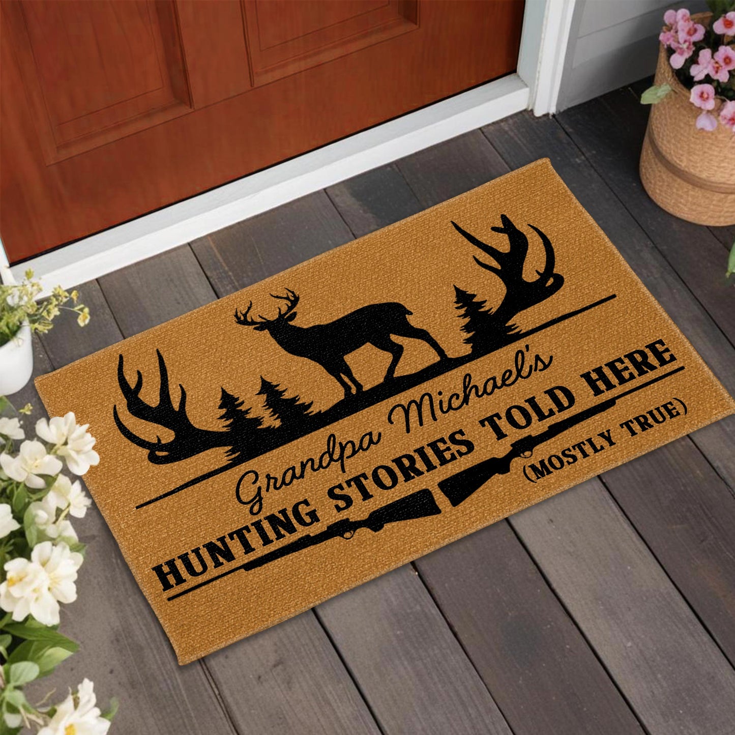 Hunting Stories Told Here With Deer And Trees