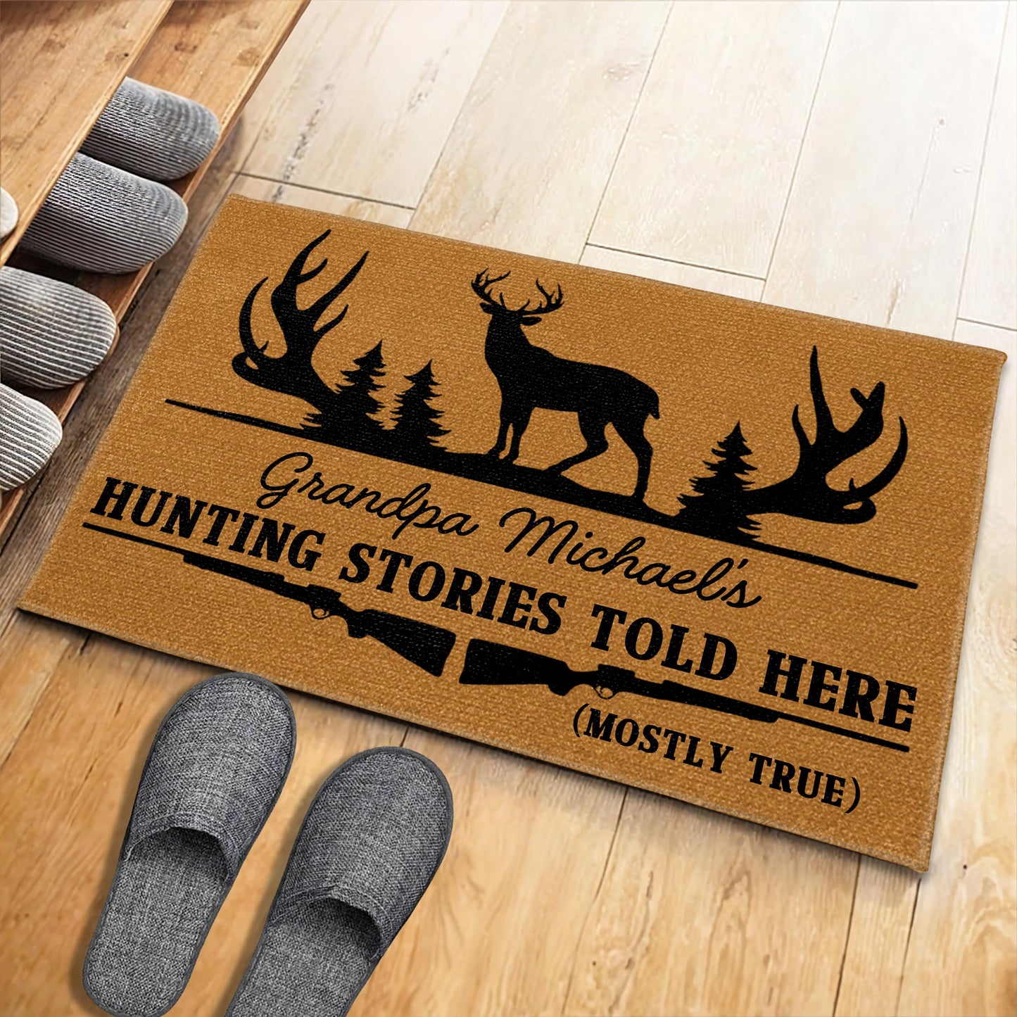 Hunting Stories Told Here With Deer And Trees