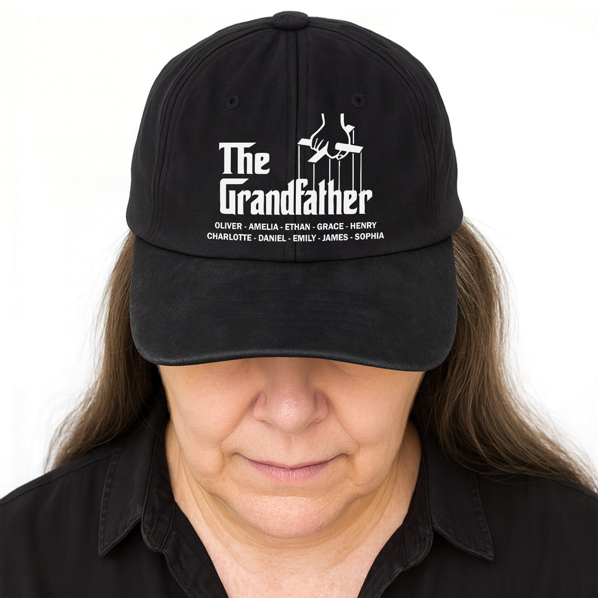 The Grandfather Hand Chair Gesture Cap