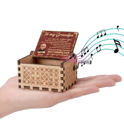 To My Grandpa Best Grandpa Ever Music Box