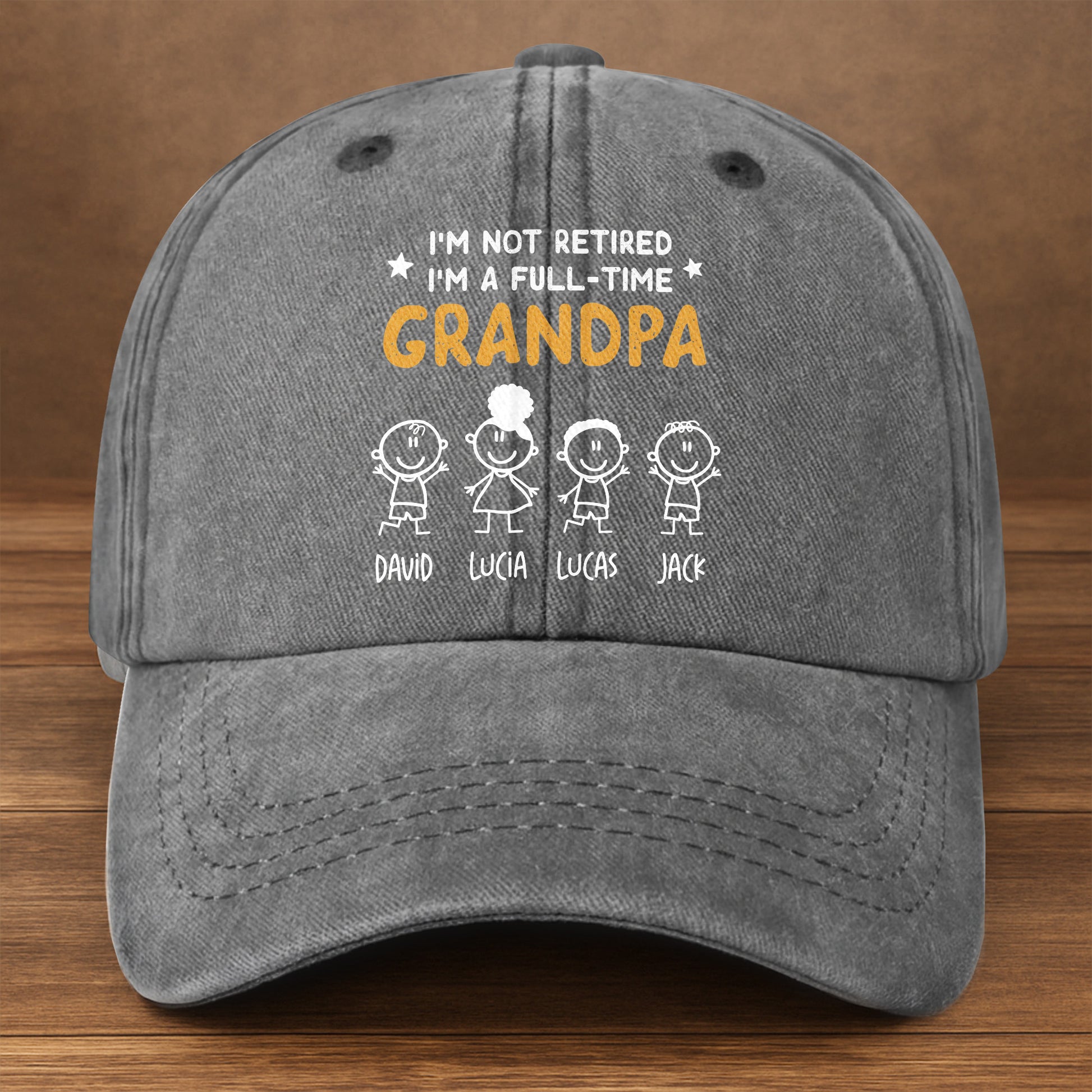 I'm Not Retired I'm A Full-Time Grandpa, Stick Figures