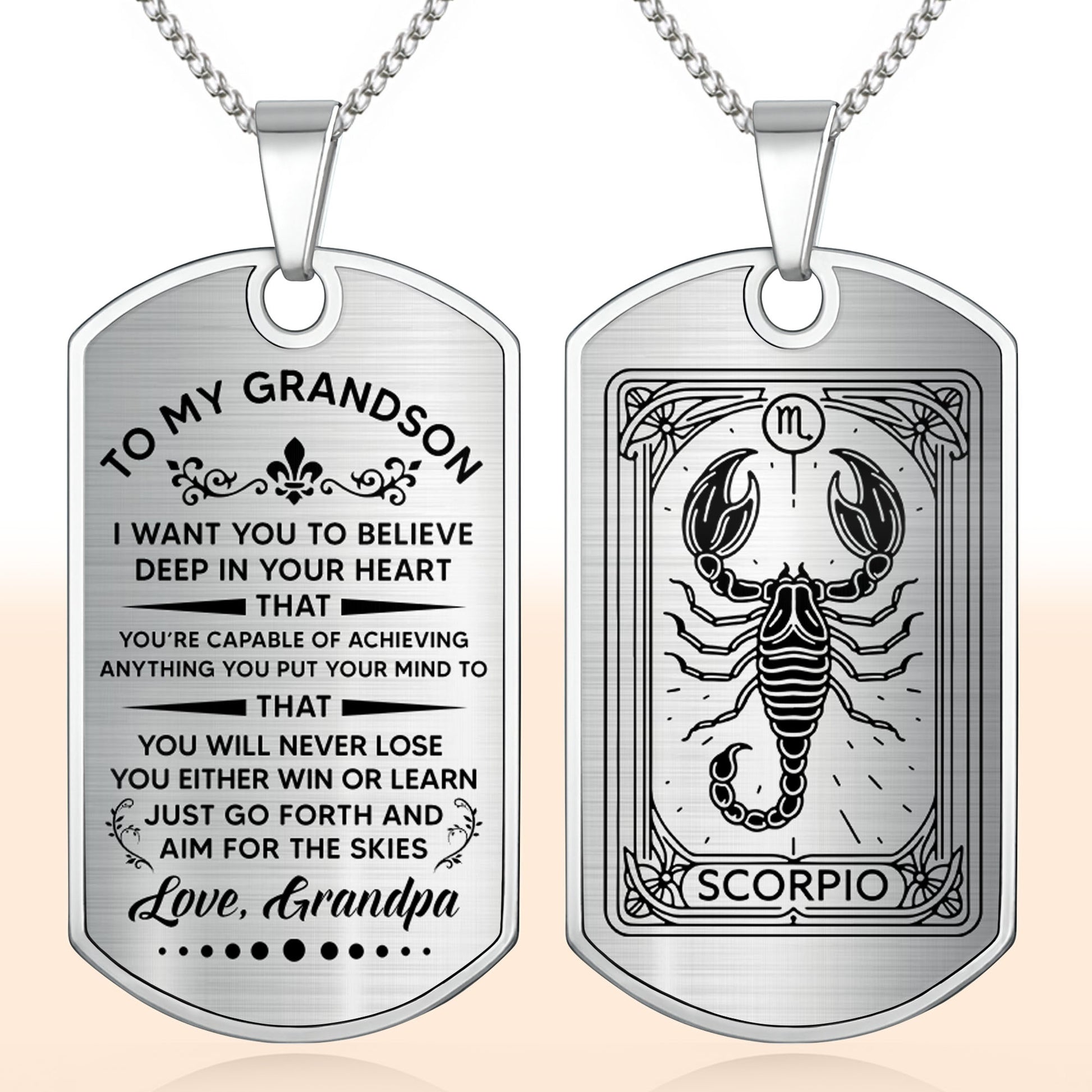 To My Grandson, Believe In Your Heart, Aim For The Skies