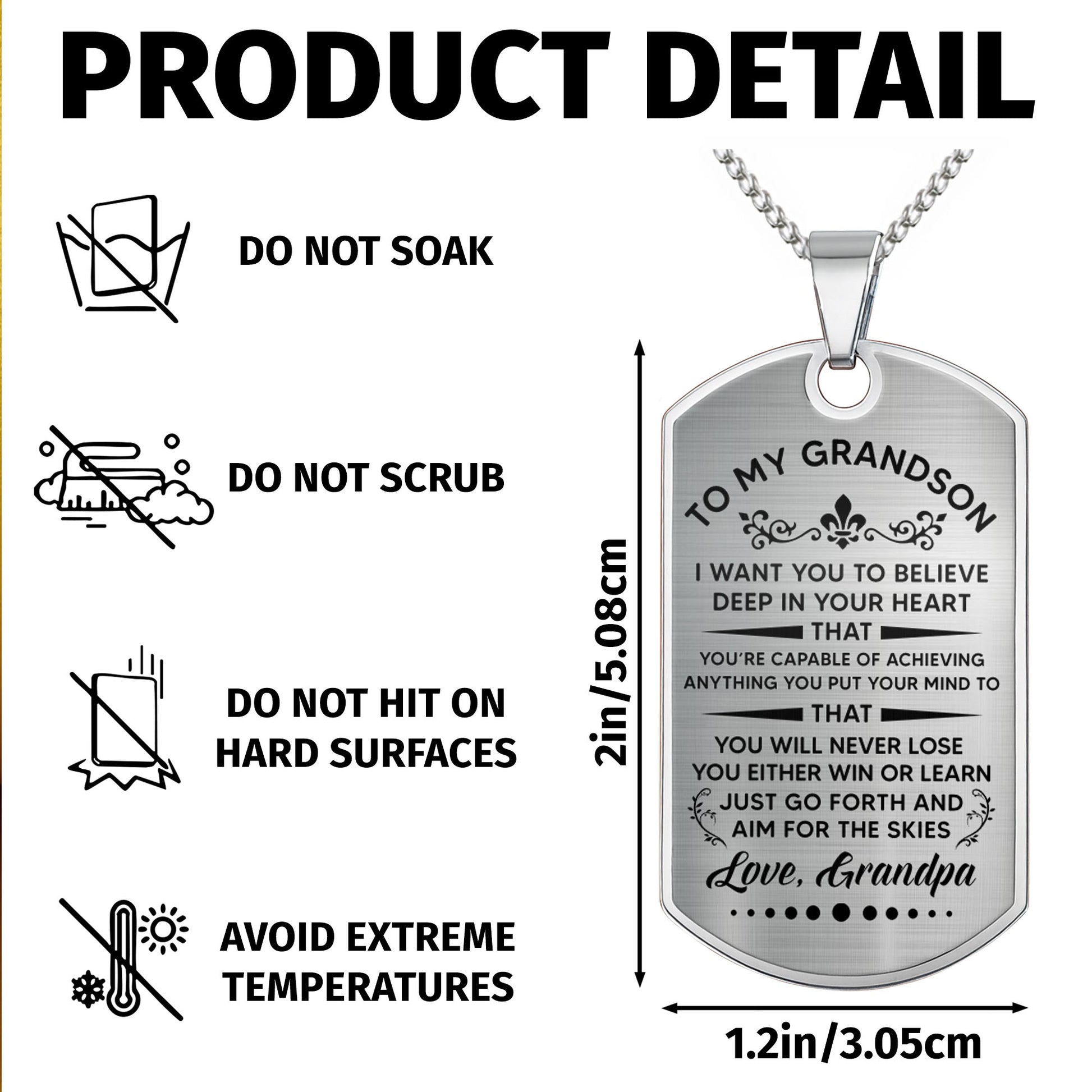 To My Grandson, Believe In Your Heart, Aim For The Skies