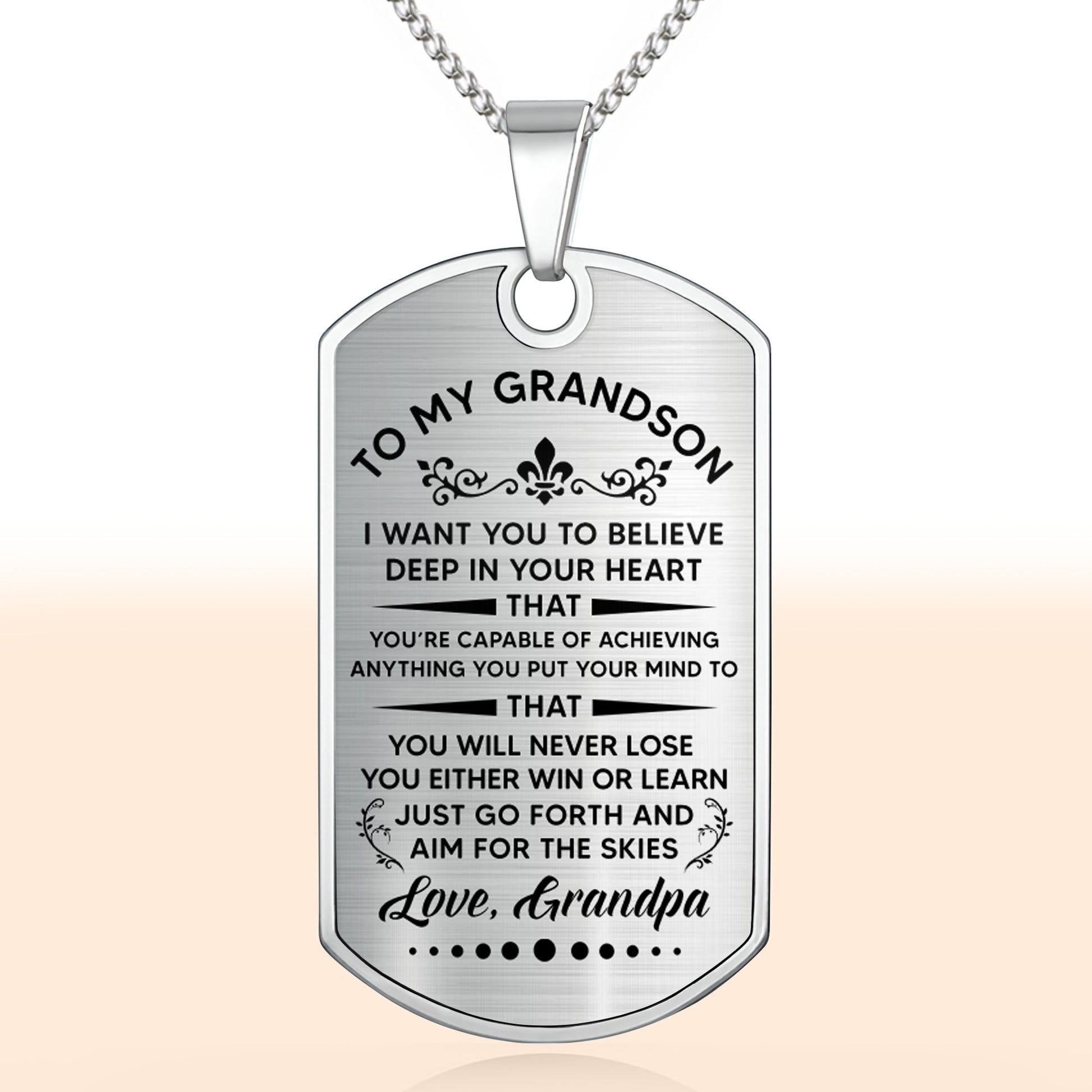 To My Grandson, Believe In Your Heart, Aim For The Skies