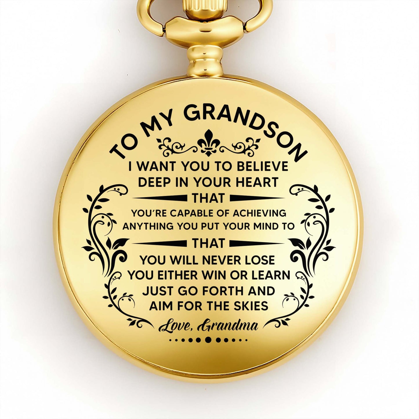 To My Grandson, Aim For The Skies, Love From Grandma