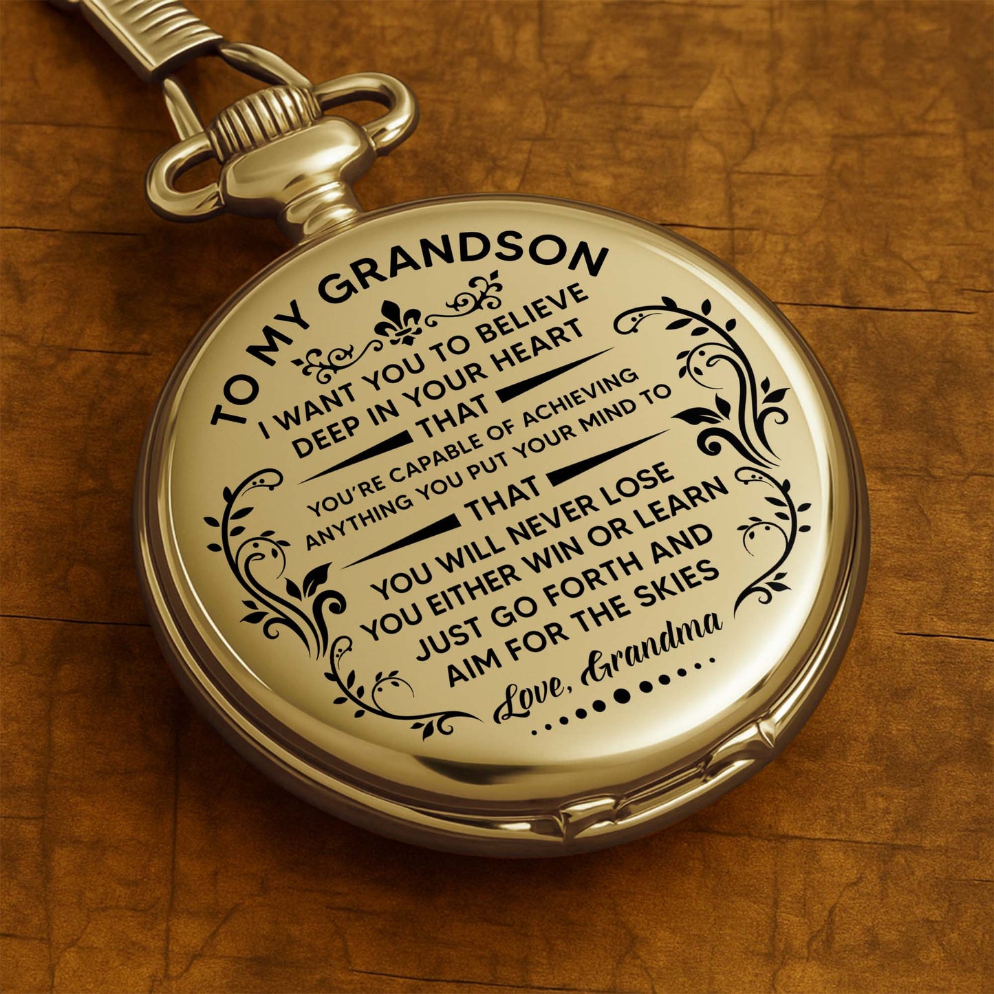 To My Grandson, Aim For The Skies, Love From Grandma