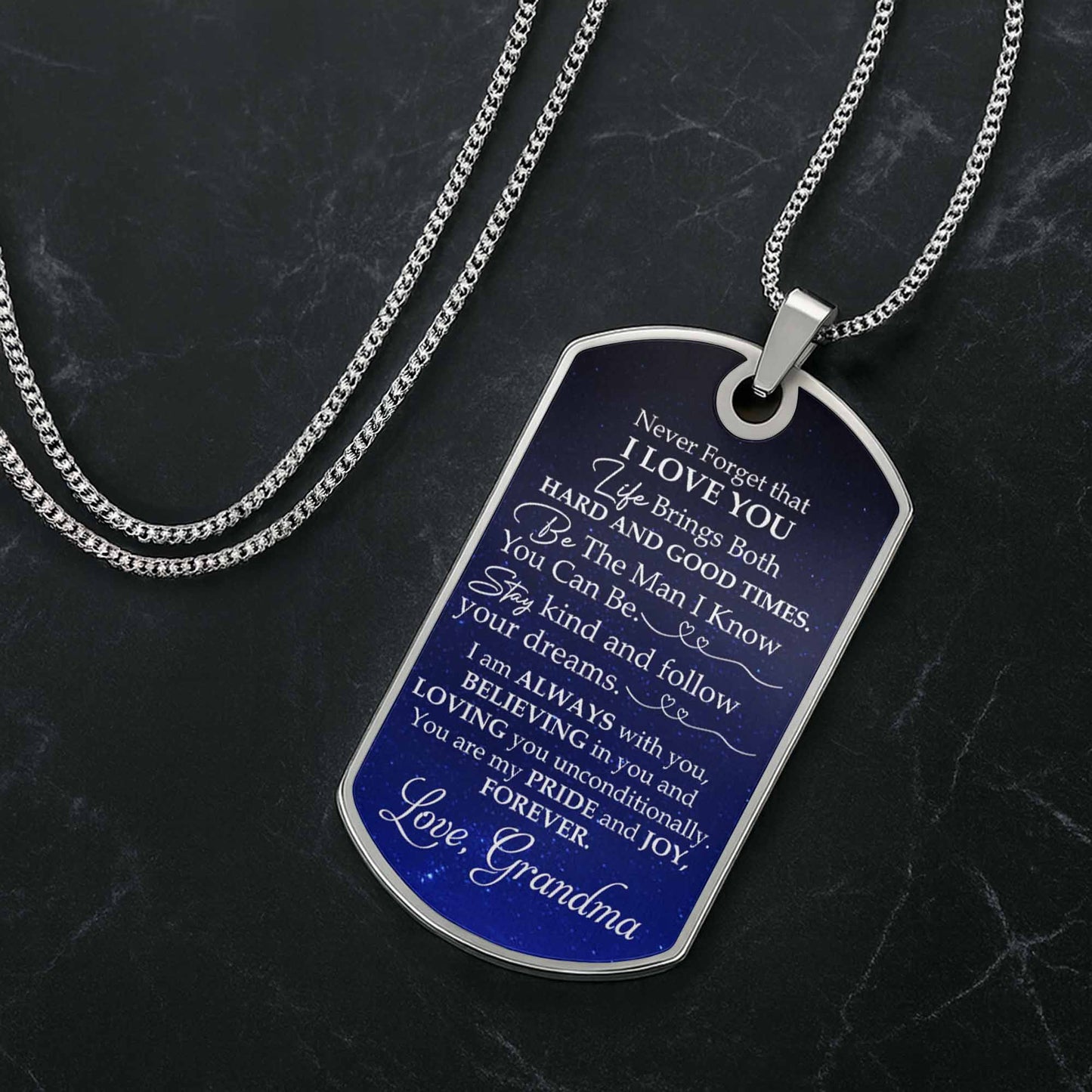 Capture A Beautiful Constellation For Stargazers - Personalized Custom Dog Tag Necklace - GSN002_DTNECK