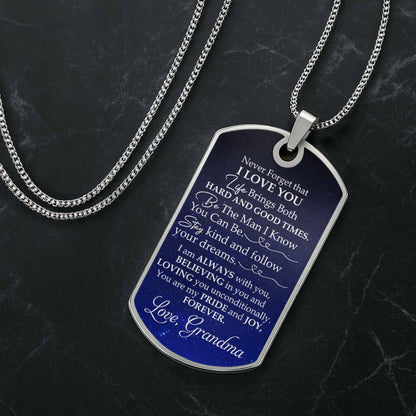 Capture A Beautiful Constellation For Stargazers - Personalized Custom Dog Tag Necklace - GSN002_DTNECK