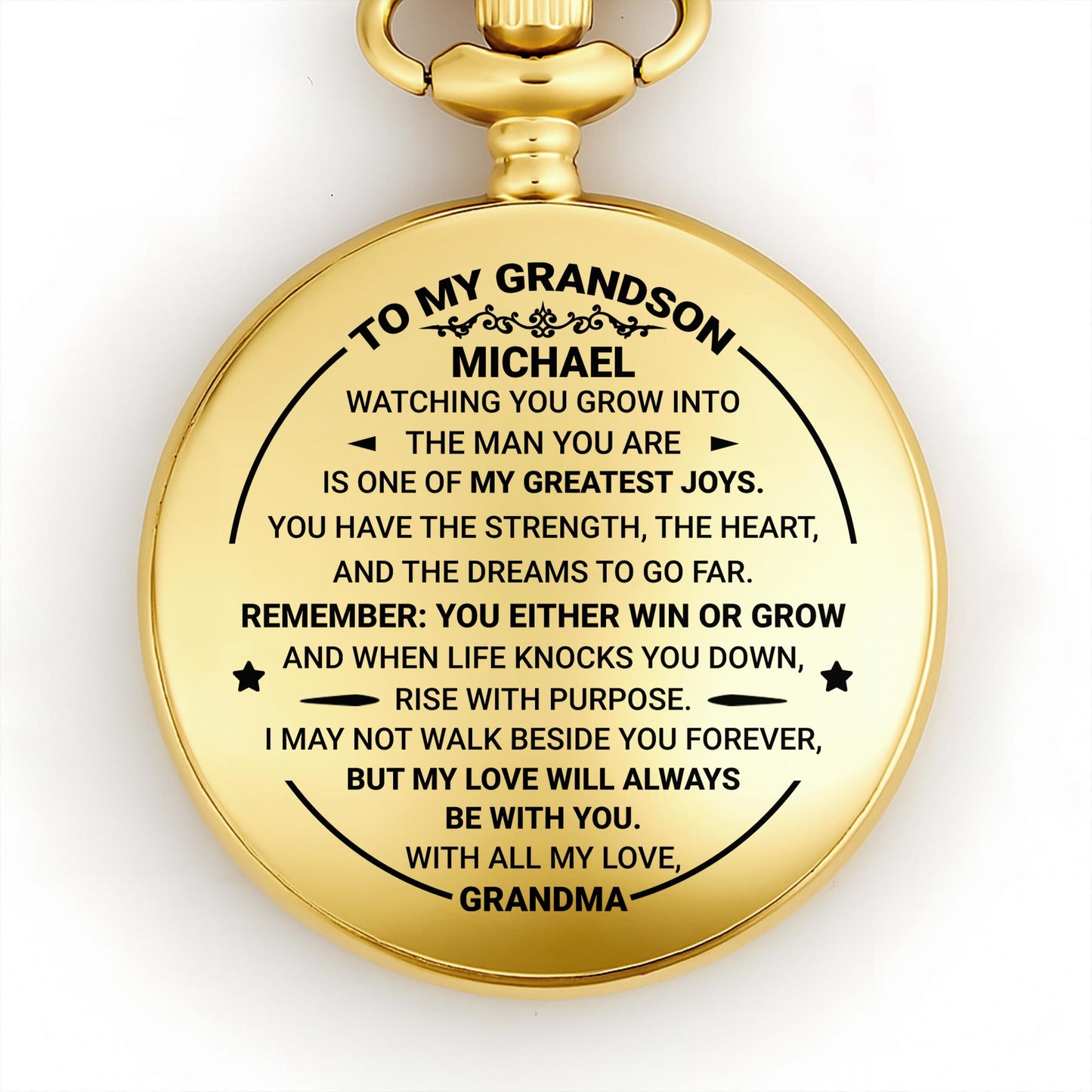 To My Grandson, Watching You Grow, Love From Grandma