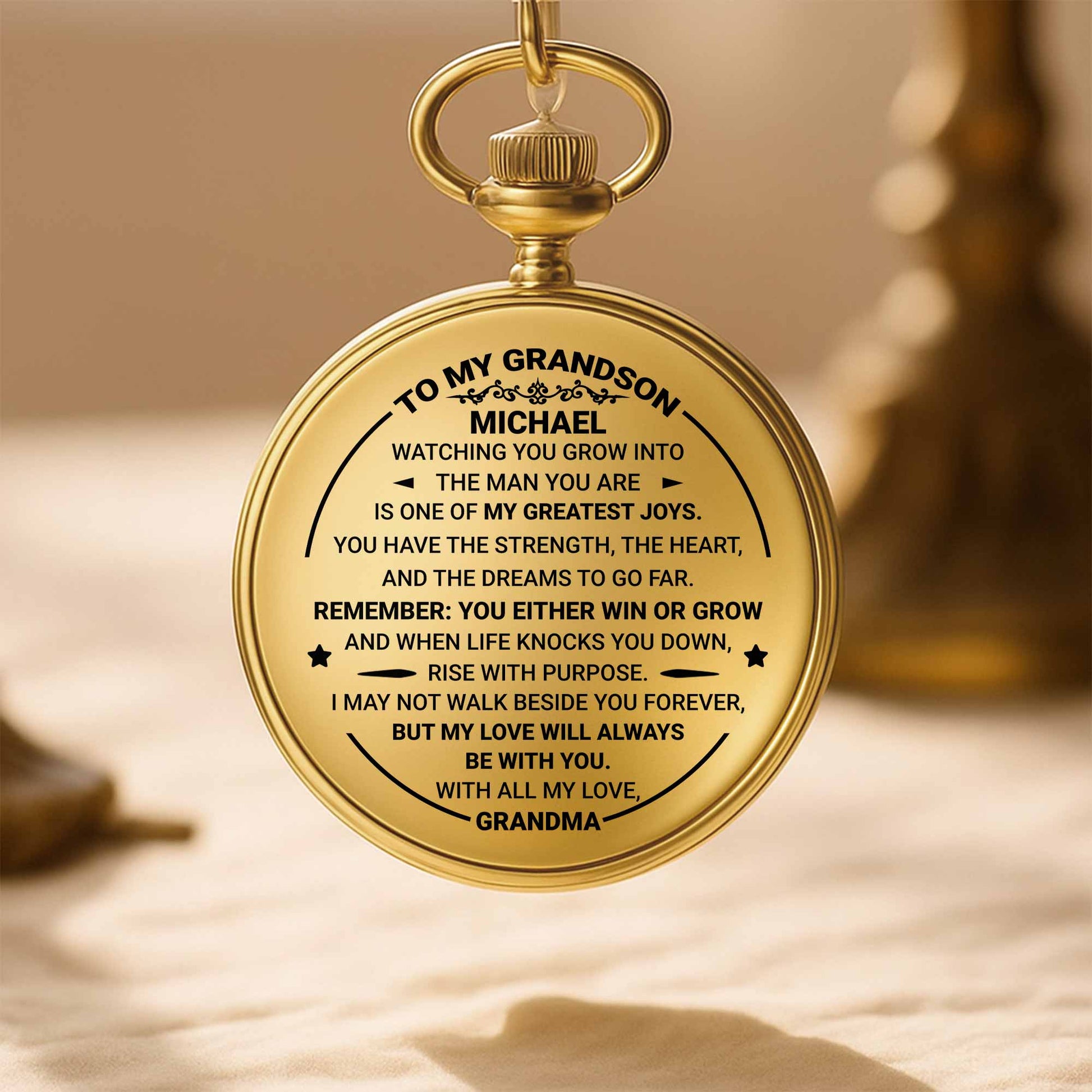 To My Grandson, Watching You Grow, Love From Grandma