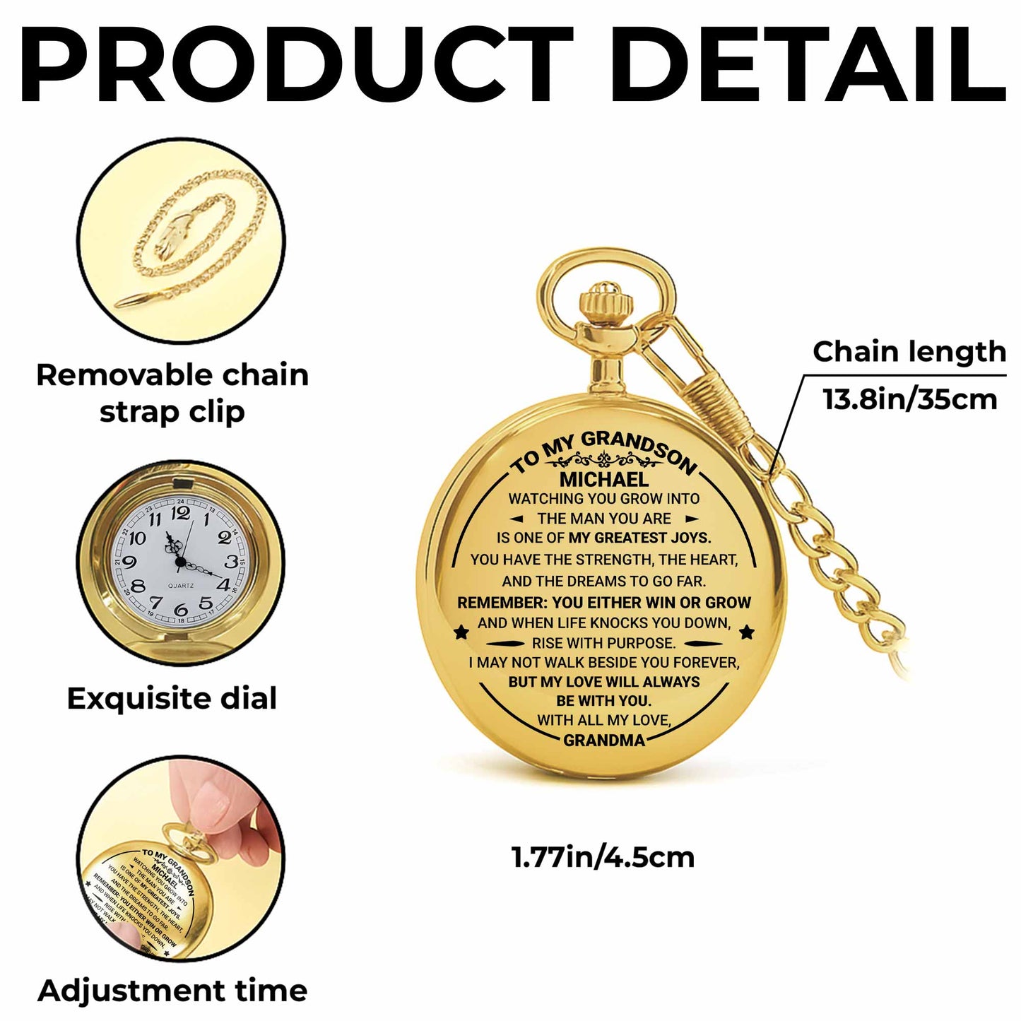 To My Grandson, Watching You Grow, Love From Grandma