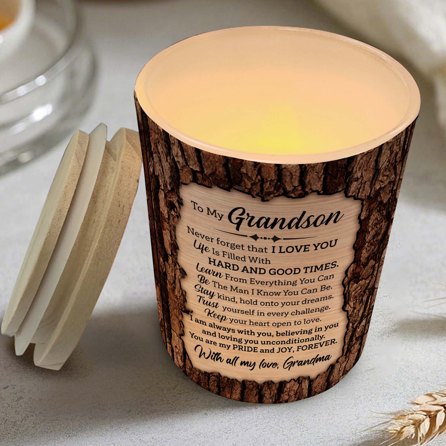 Ilumina tus recuerdos más preciados con un tarro de cristal personalizado con LED - GSN002_LEJAR