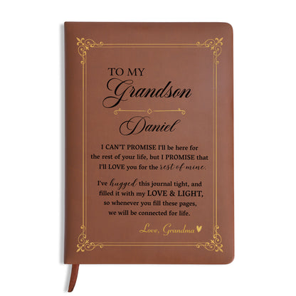 Promise of Eternal Love and Affection - Personalized Custom Leather Journal - GSN003_JRNL