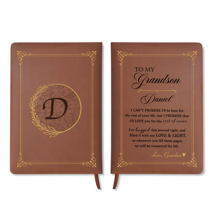 Promise of Eternal Love and Affection - Personalized Custom Leather Journal - GSN003_JRNL