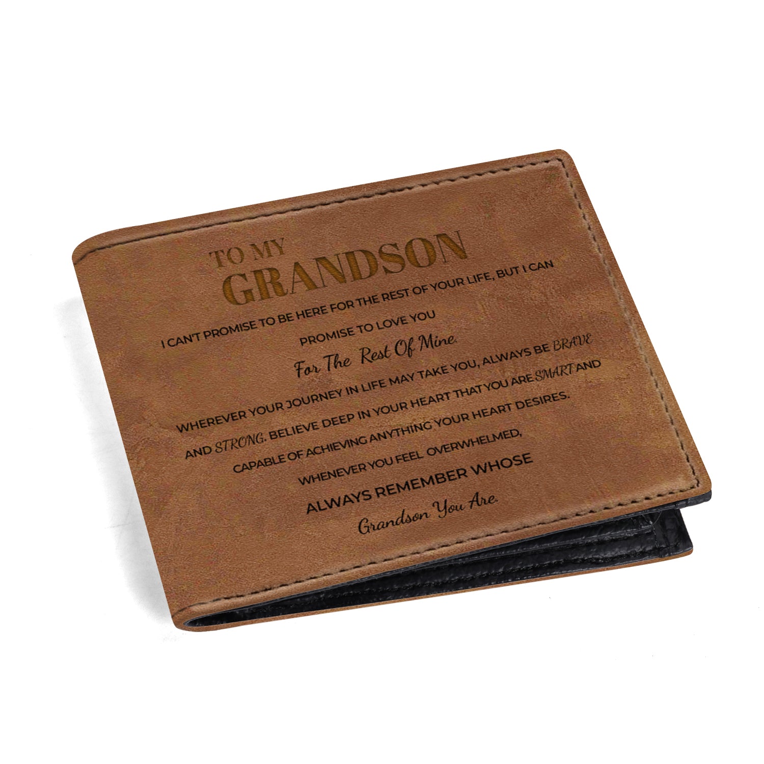 Grandson Love and Life Promise Wallet Message