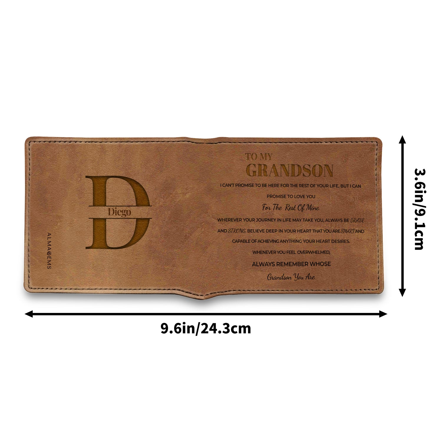 Grandson Love and Life Promise Wallet Message