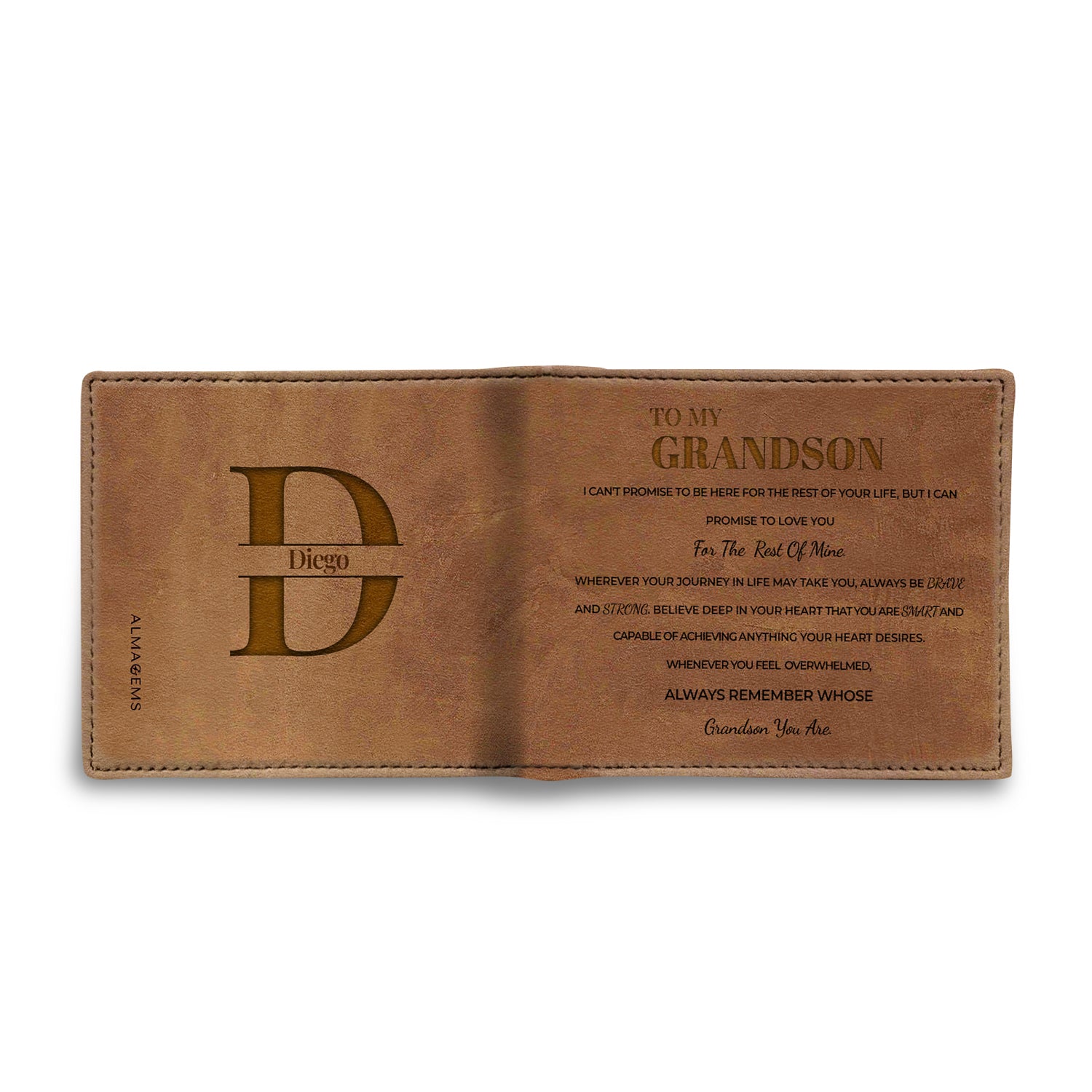 Grandson Love and Life Promise Wallet Message