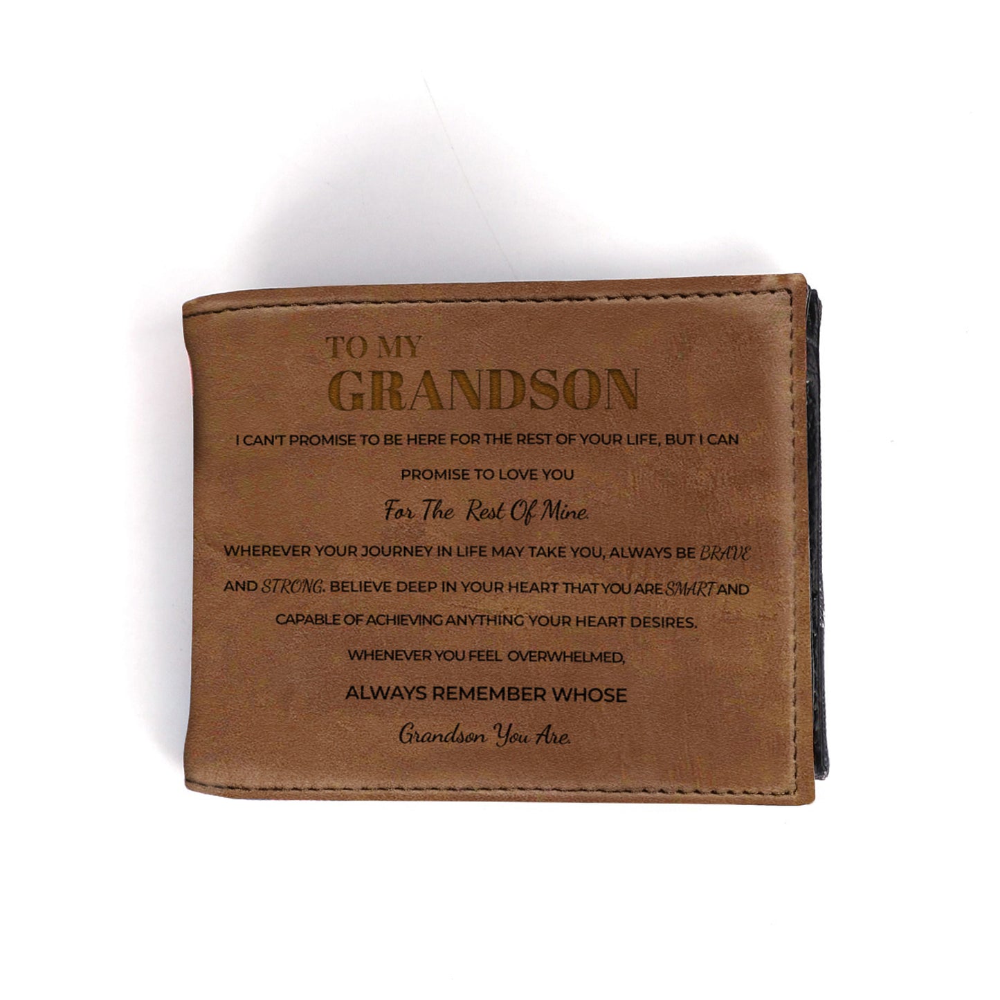 Grandson Love and Life Promise Wallet Message