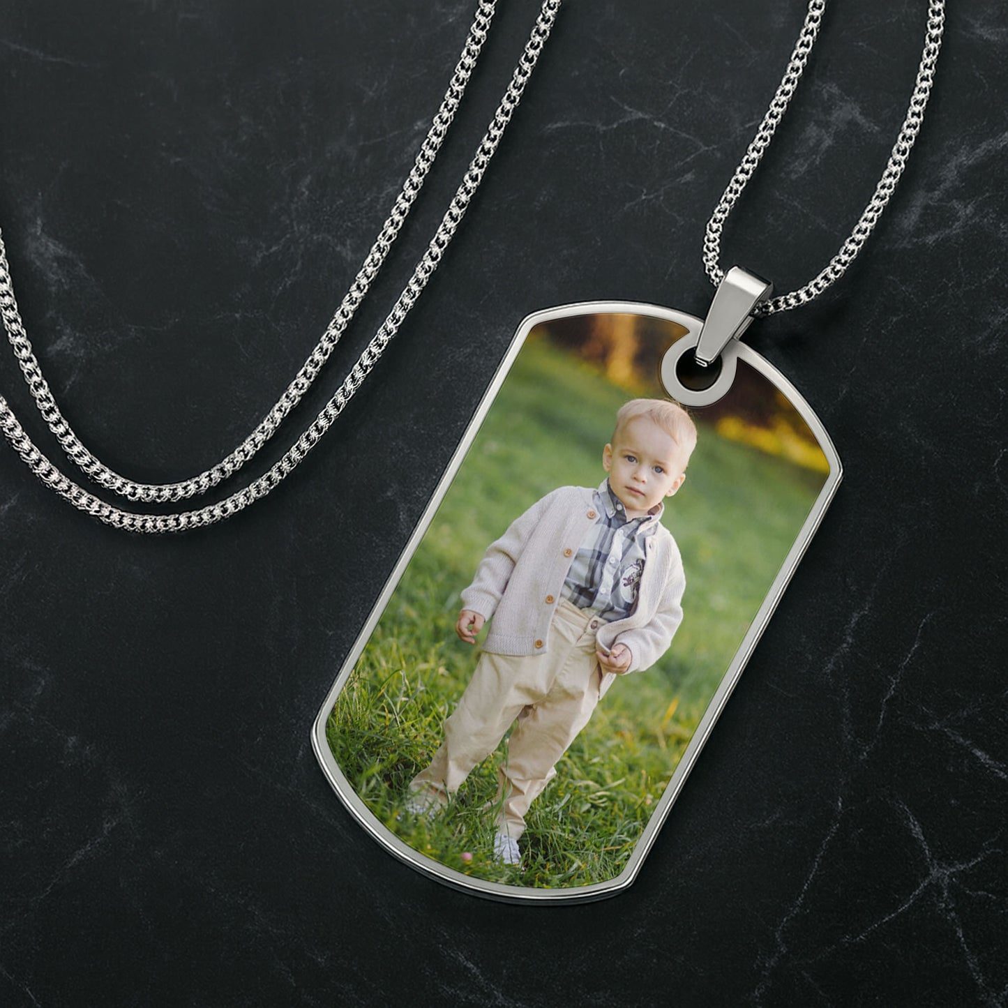Où que votre voyage dans la vie vous mène, soyez toujours courageux et fort, Dog Tag - Collier Dog Tag personnalisé - GSN005_DTNECK