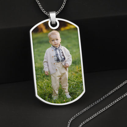 Où que votre voyage dans la vie vous mène, soyez toujours courageux et fort, Dog Tag - Collier Dog Tag personnalisé - GSN005_DTNECK