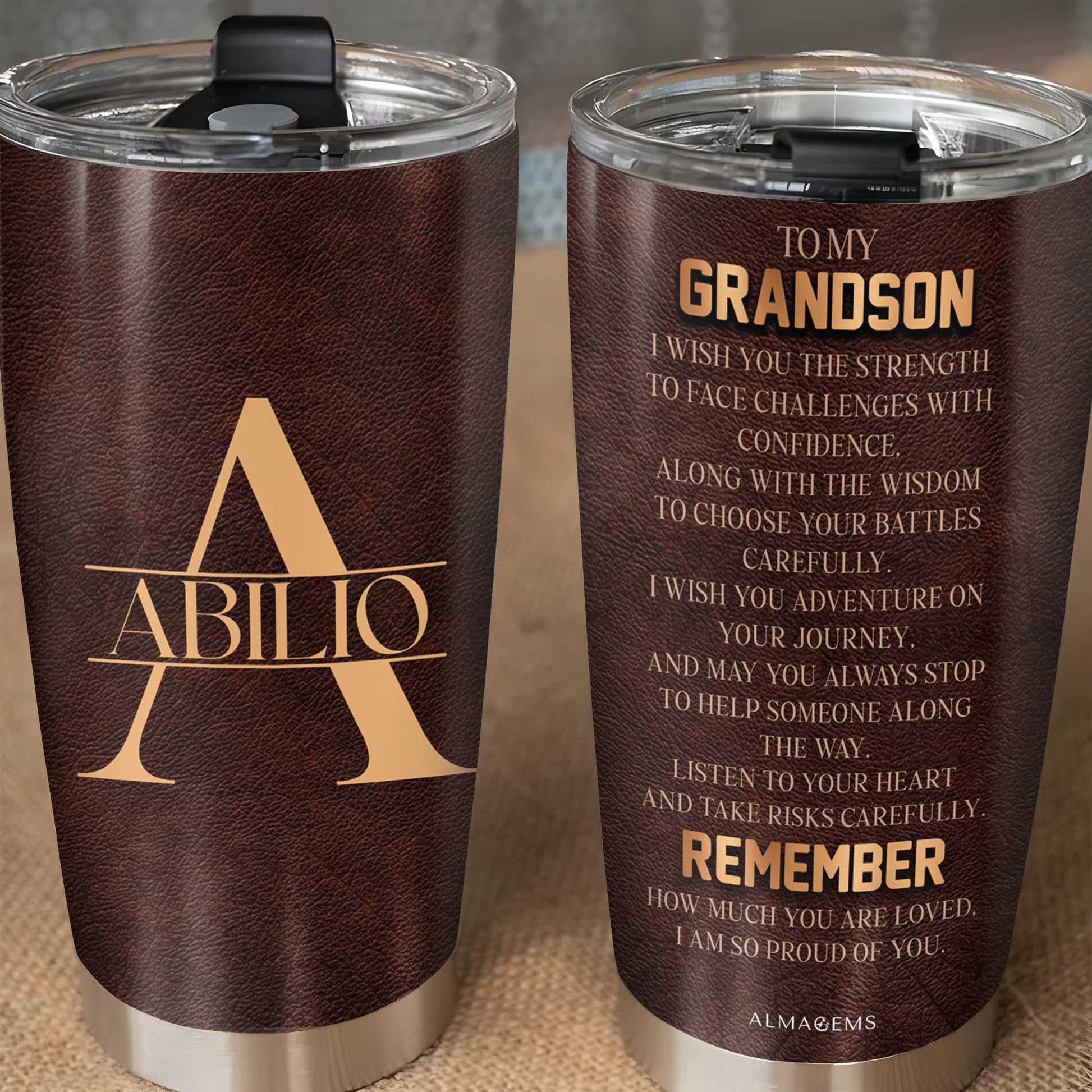 Wish You Strength and Wisdom Custom Tumbler