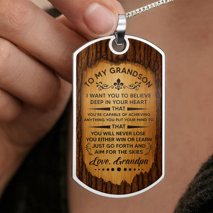 Believe In Your Heart, Aim For The Skies Wood Grain