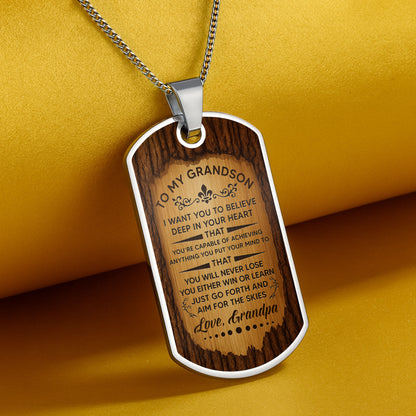 Believe In Your Heart, Aim For The Skies Wood Grain