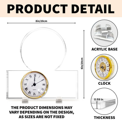 To My Grandson, Love And Guidance Clock