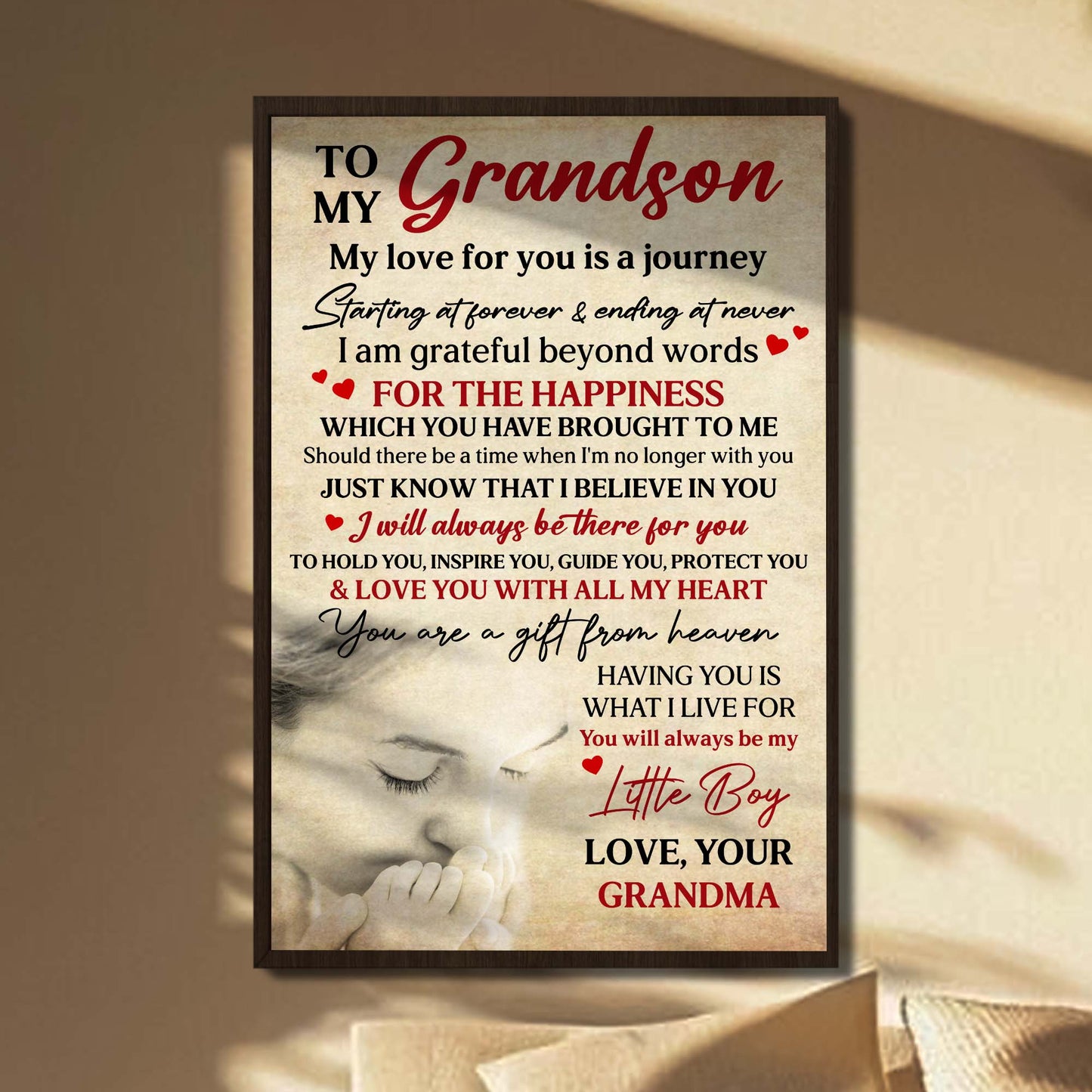 To My Grandson, Love Forever And Always