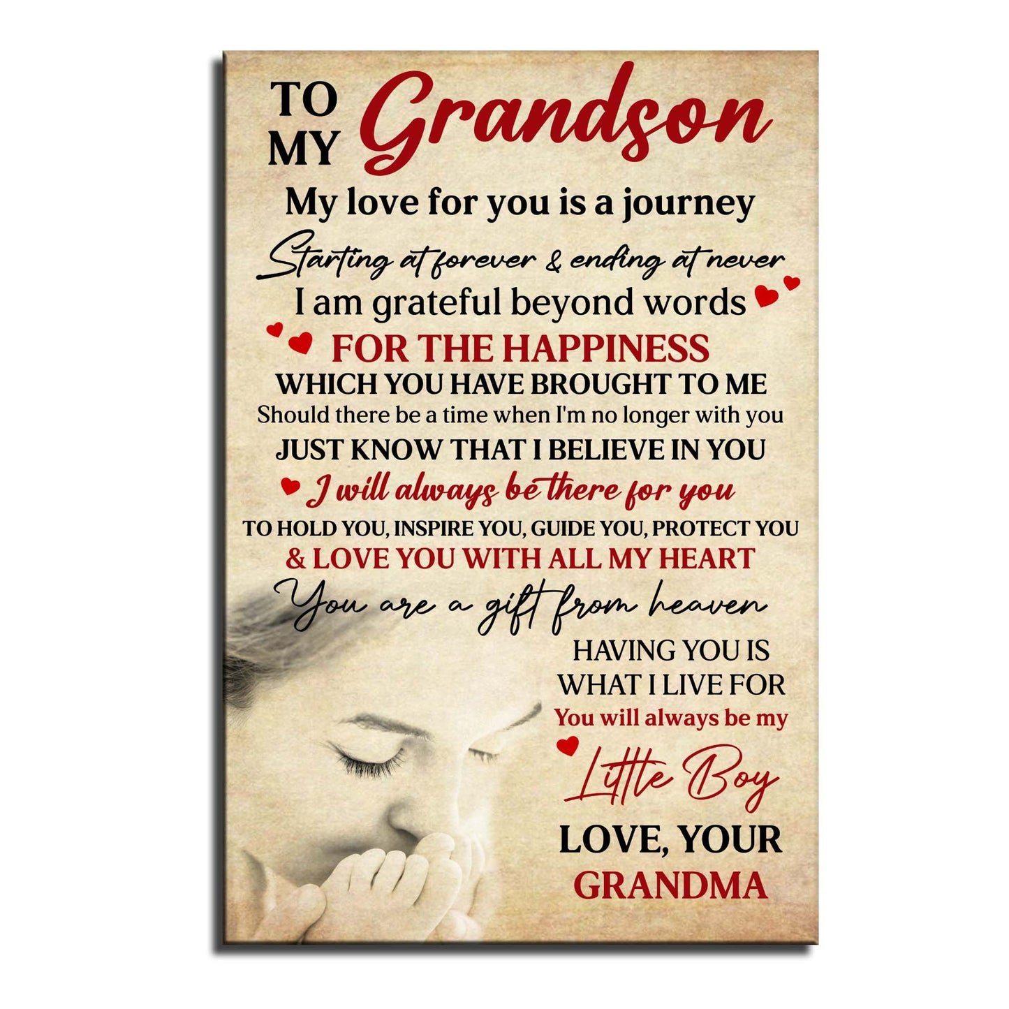 To My Grandson, Love Forever And Always