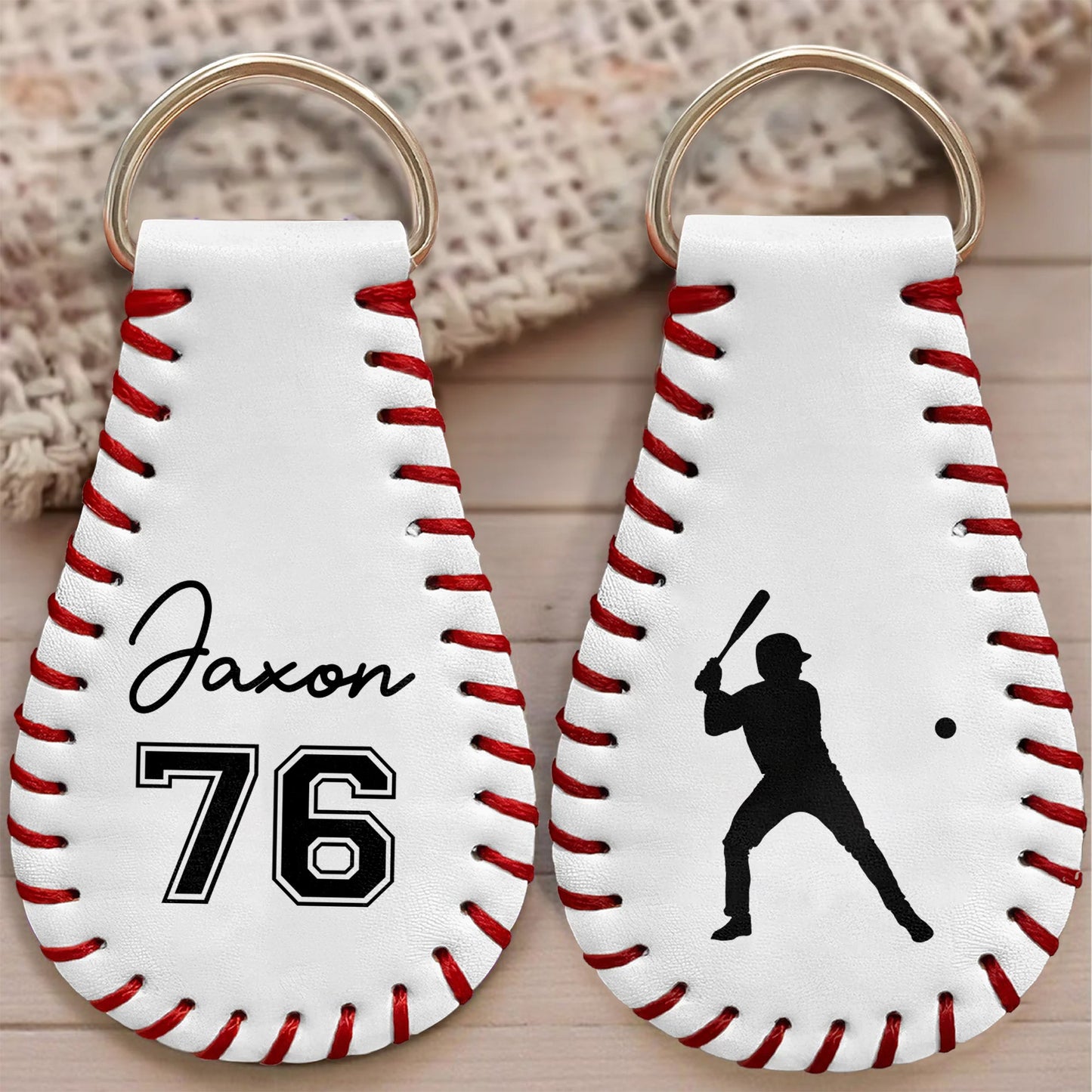 Celebrate Your Love For Baseball With This Stylish Keychain, Baseball Player