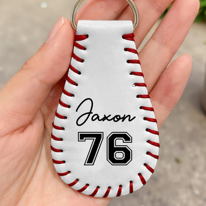 Celebrate Your Love For Baseball With This Stylish Keychain, Baseball Player