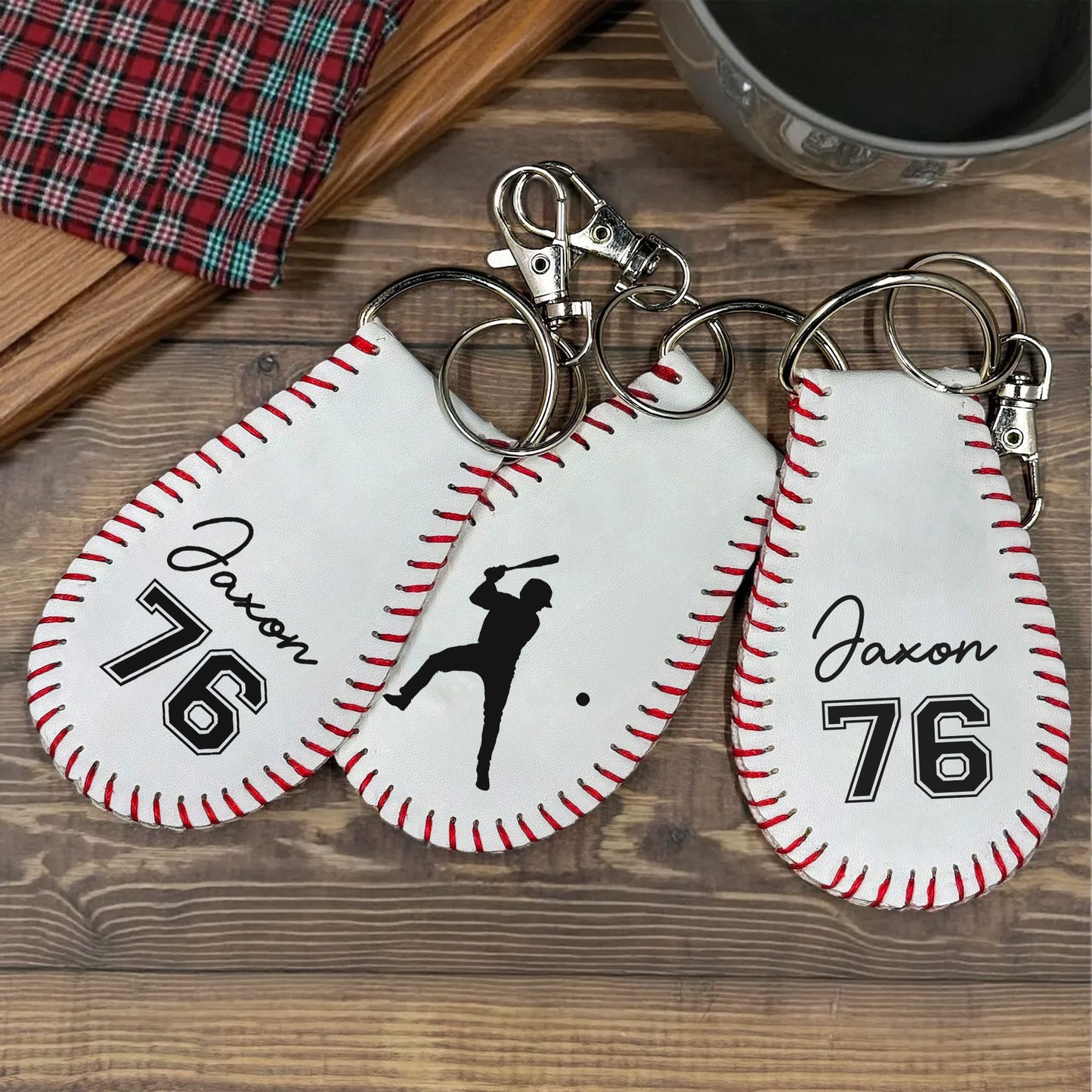 Celebrate Your Love For Baseball With This Stylish Keychain, Baseball Player