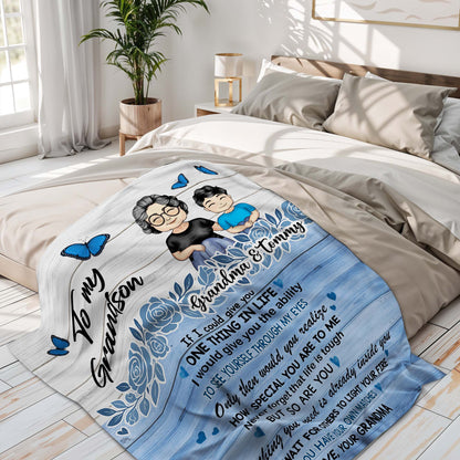 Love Your Grandma, Butterflies And Flowers