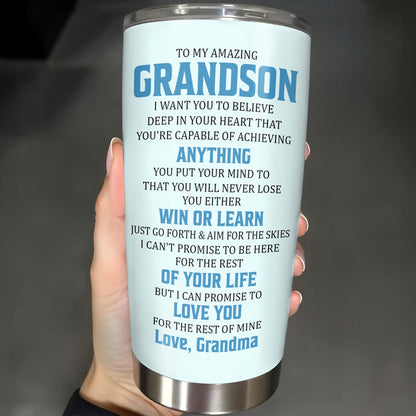 To My Amazing Grandson, Love Grandma, Police Officer Uniform and Badge