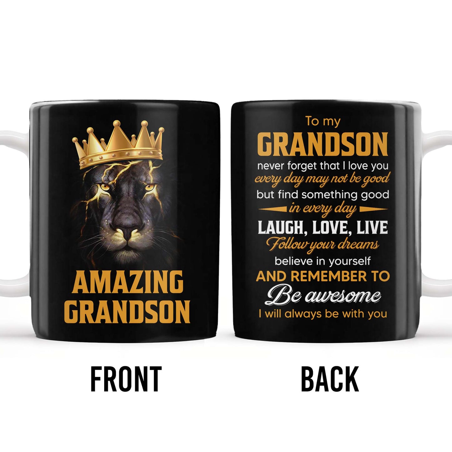 To My Grandson Never Forget That I Love You, Be Awesome, Text