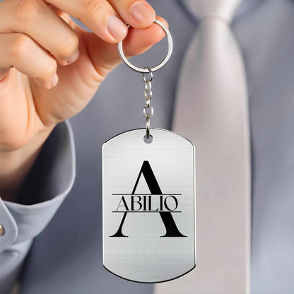 To My Grandson, Straighten Your Crown Keychain