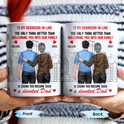 To My Grandson-In-Law, The Only Thing Better Than Welcoming You Into Our Family, Cityscape and Couple