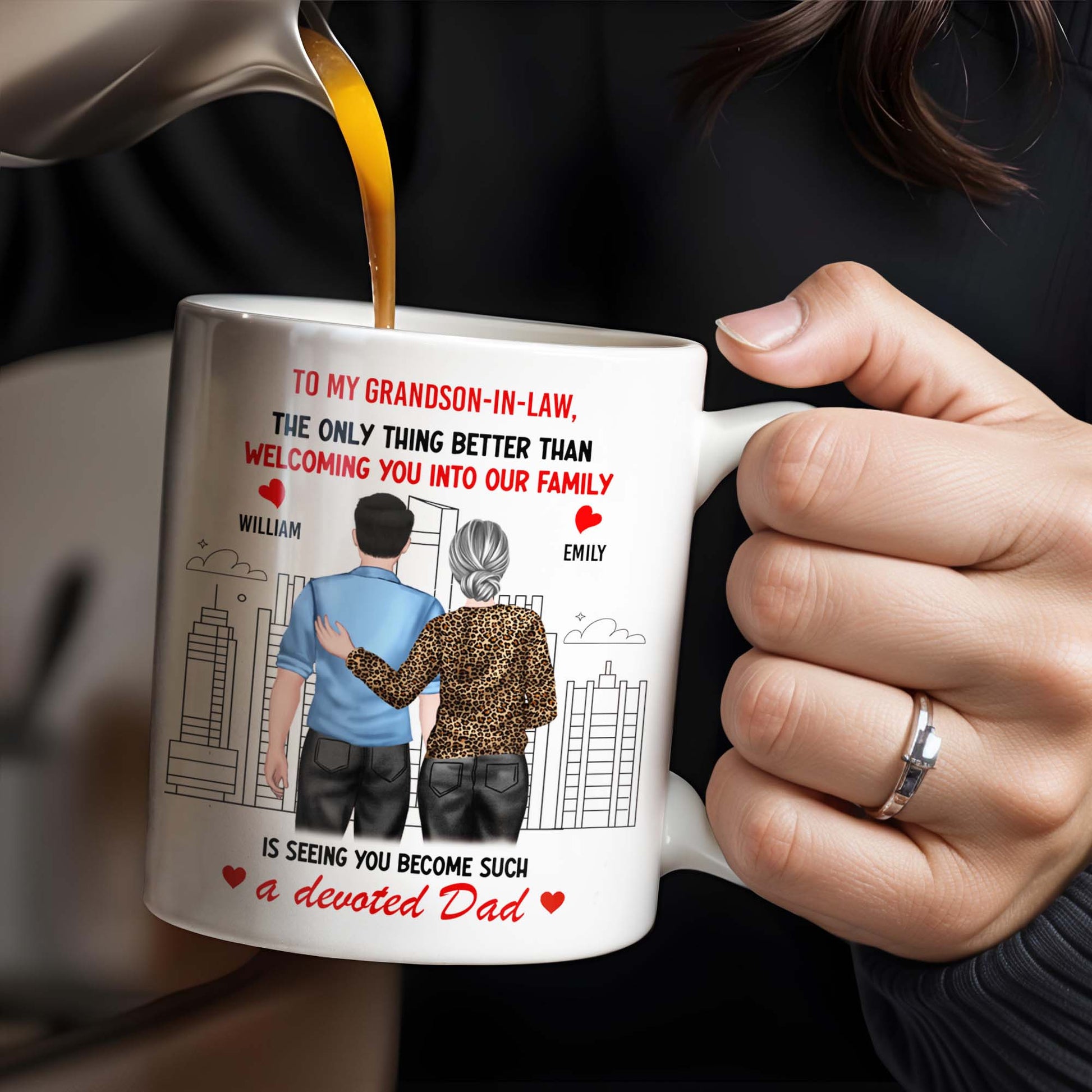 To My Grandson-In-Law, The Only Thing Better Than Welcoming You Into Our Family, Cityscape and Couple