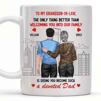To My Grandson-In-Law, The Only Thing Better Than Welcoming You Into Our Family, Cityscape and Couple