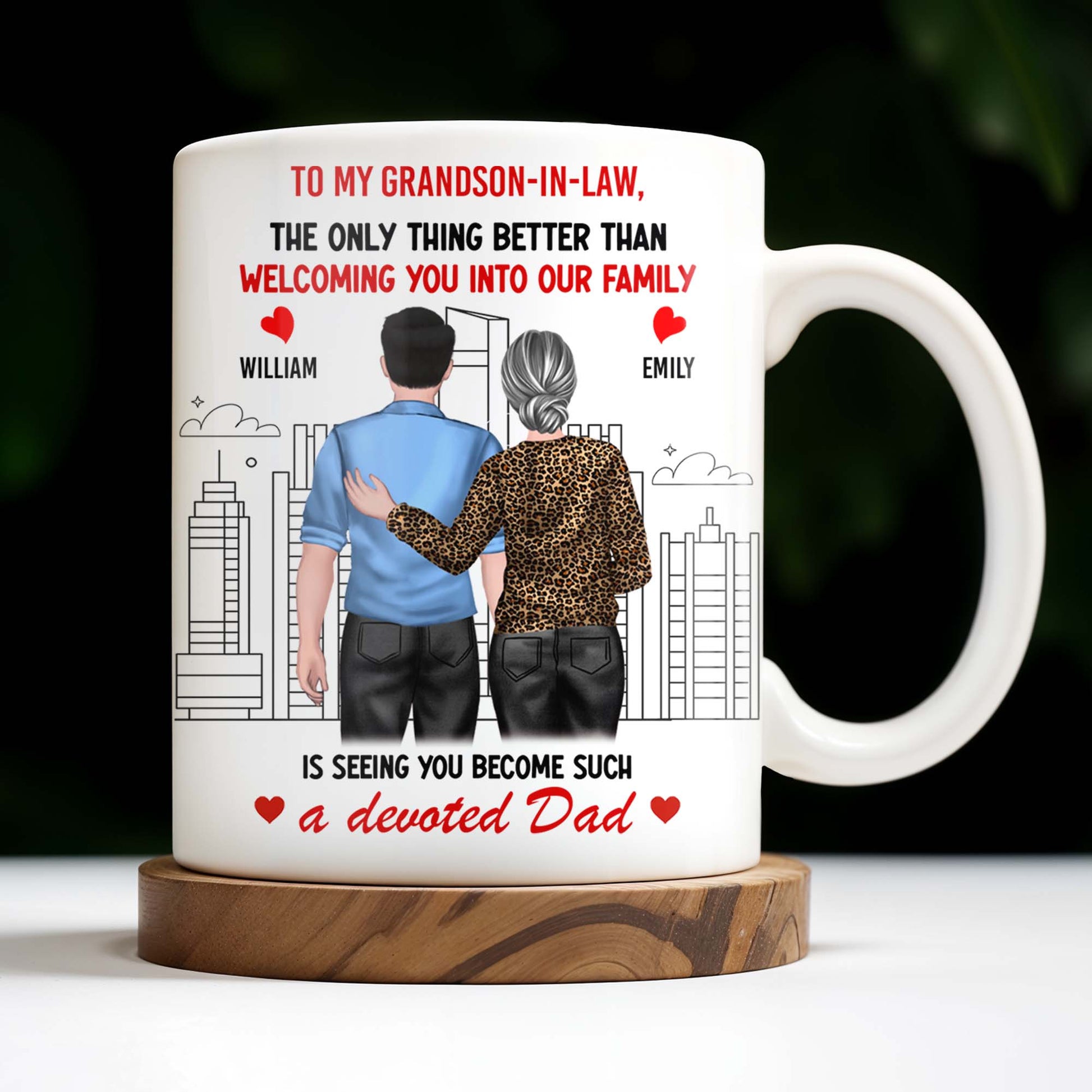 To My Grandson-In-Law, The Only Thing Better Than Welcoming You Into Our Family, Cityscape and Couple